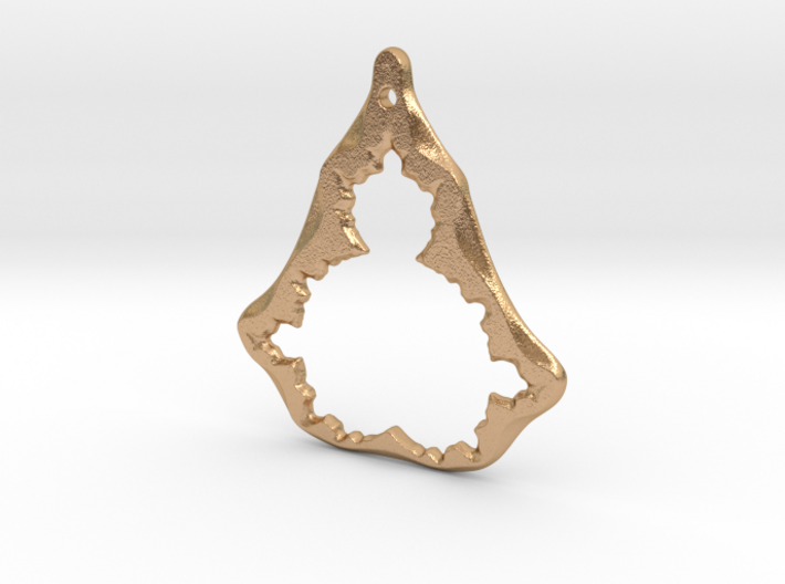 Fractal Mandelbrot set (pendant) 3d printed