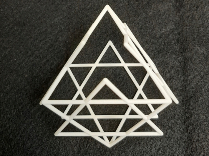 Star-of-David Tetrahedron 3d printed A third view
