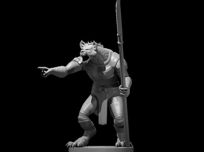 Gnoll Pack Lord 3d printed