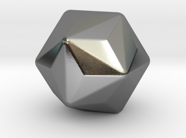 Triakis Icosahedron - 10 mm - Round V2 3d printed