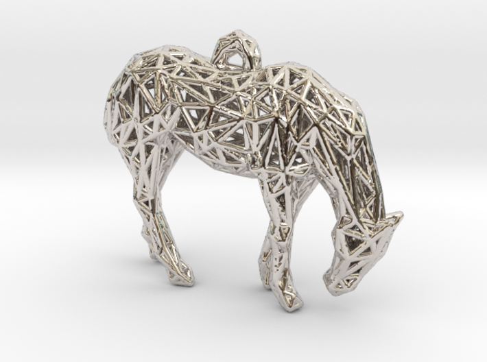 Horse wire Pendant 3d printed