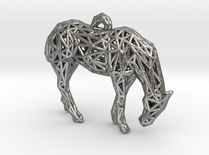Horse wire Pendant 3d printed