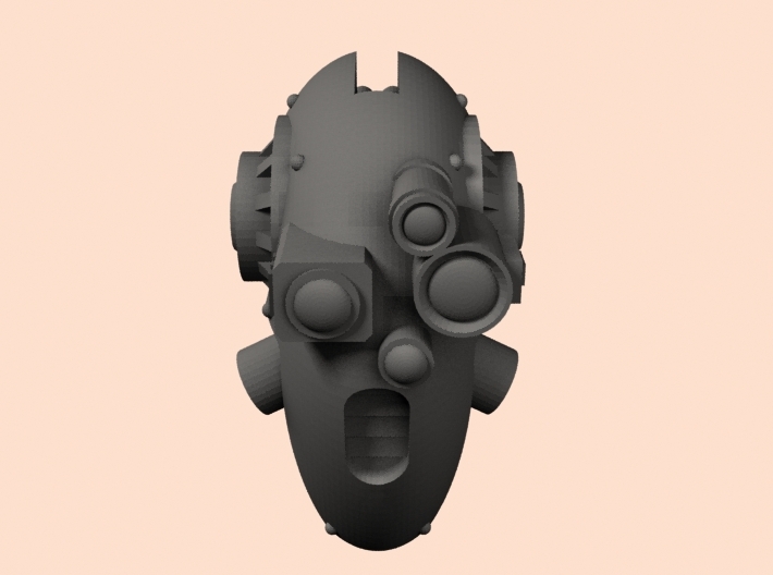 Knight Minirobot head 1 3d printed 