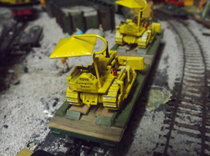 Ho Scale D47U Bulldozer   (Twin Pack) 3d printed 