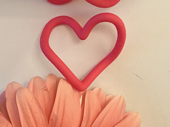 Valentines 2 Infinity Hearts (Keep 1, Gift 1)   3d printed A heart from the front, infinity from the top (Pink)