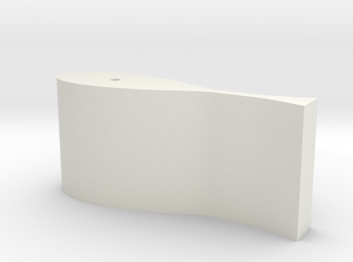 5.0 in² Rudder For 1.5&quot; Prop Single Rudder Ships 3d printed