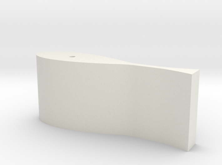 5.5 in² Rudder For 1.5&quot; Prop Single Rudder Ships 3d printed