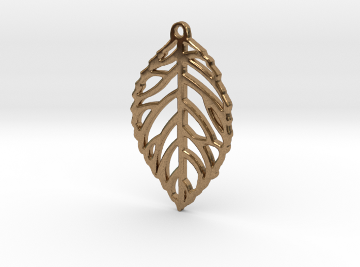 Leaf Pendant / Earring 3d printed