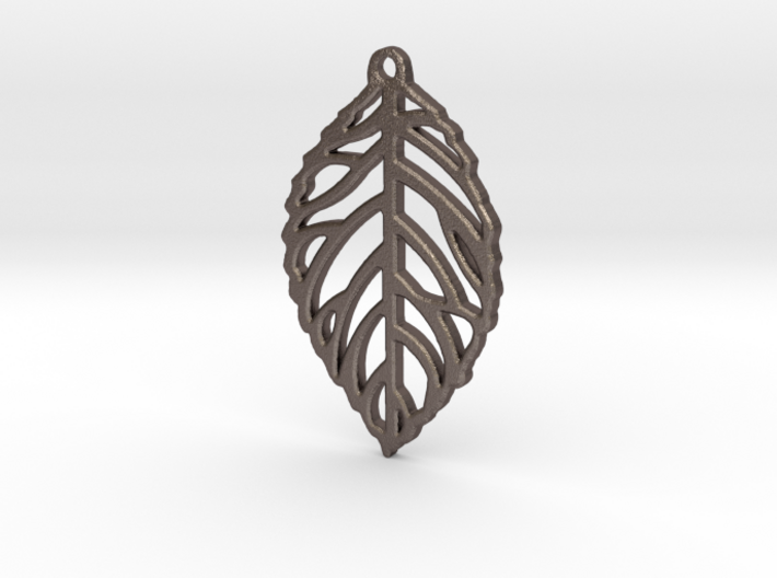 Leaf Pendant / Earring 3d printed