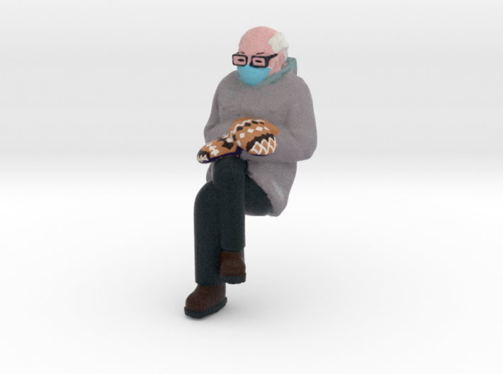 Bernie Sanders Mittens Mini Figurine Paintable Figurines Brrrnie Sanders  Sitting in a Chair -  Norway