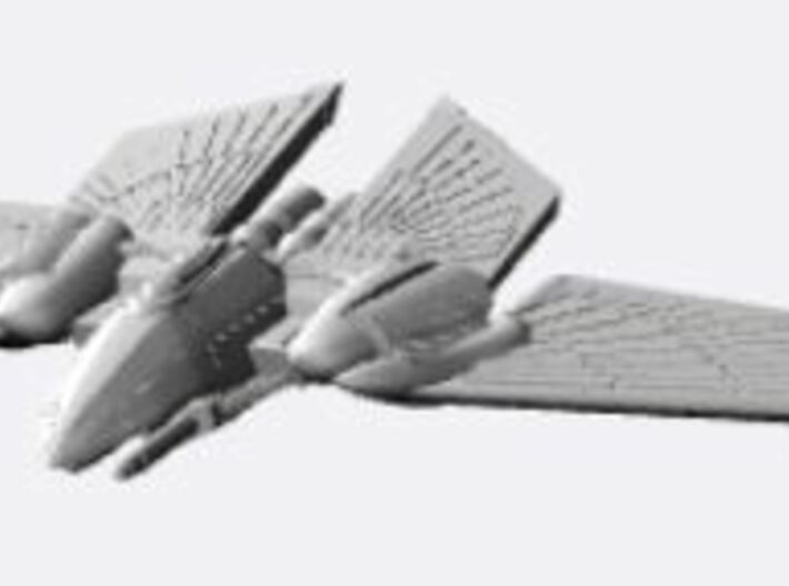 Romulan V-30 Winged Defender Cruiser (1/3750) 3d printed 