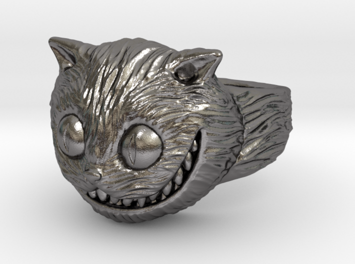 Cheshire Cat Ring (Size 9) 3d printed