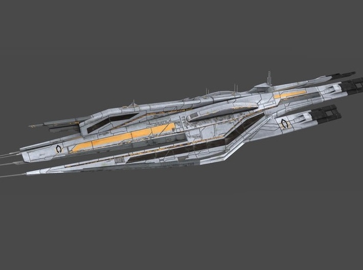 Mass Effect Cerberus cruiser 3d printed