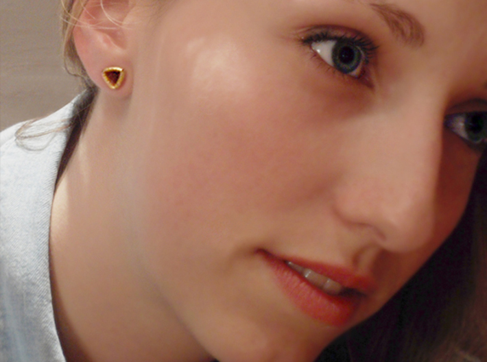 Stretch Diamond 10 By Jielt Gregoire 3d printed Shana is wearing a 8mm stretch of Matte Gold