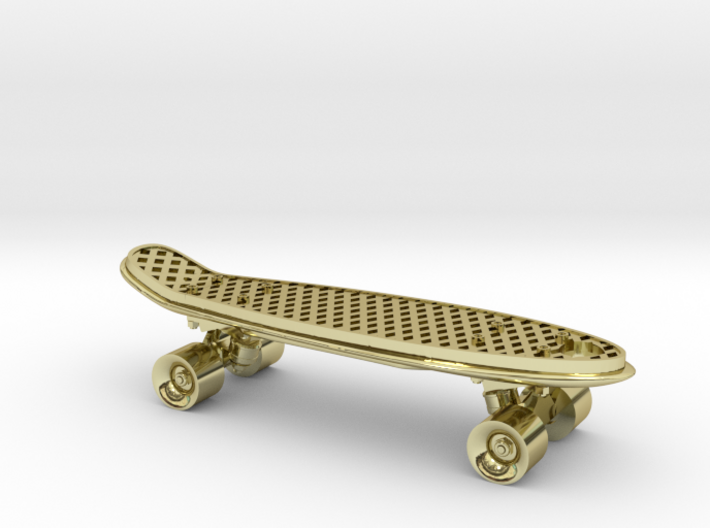 Penny Skateboard charm 3d printed 