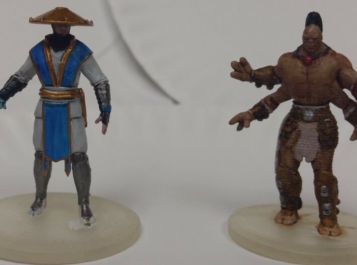 Goro MKX 3d printed Goro alongside Raiden. Hand-painted by one of my customers!