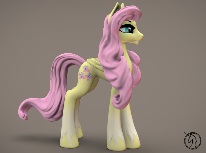 Fluttershy (Classic, 15 cm / 6 in tall) 3d printed 