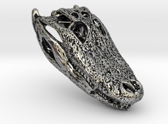 Crocodile_skull_pendant 3d printed