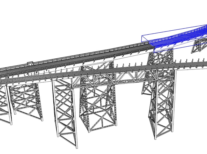 Keddie Wye Bridge Section 3 Z scale 3d printed 