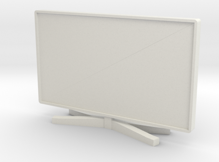 1:48 46" Flat Screen TV Monitor 3d printed 