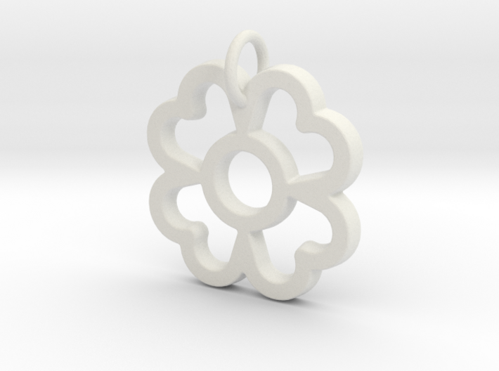 Flower Pendant- Makom Jewelry 3d printed