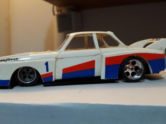 Chassis for classic Scalextrc 3.0L CSL (C128) 3d printed 