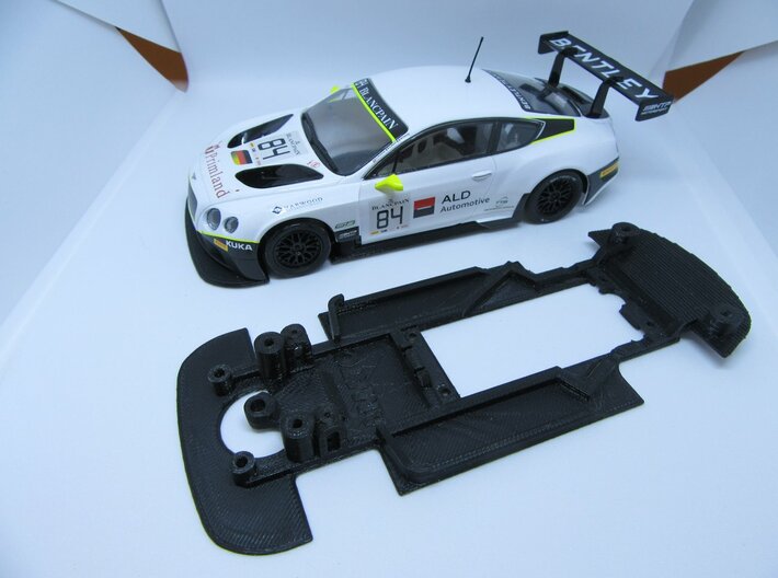 Chassis for Scalextric Bentley Continental GT3 3d printed