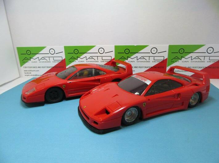 Chassis for Scalextric Ferrari F40 3d printed 