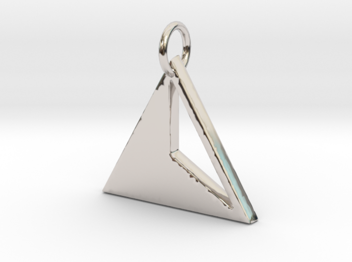 Triangles Pendant- Makom Jewelry 3d printed