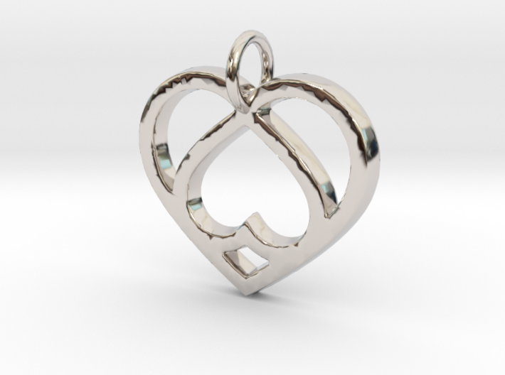 Unique Heart- Makom Jewelry 3d printed