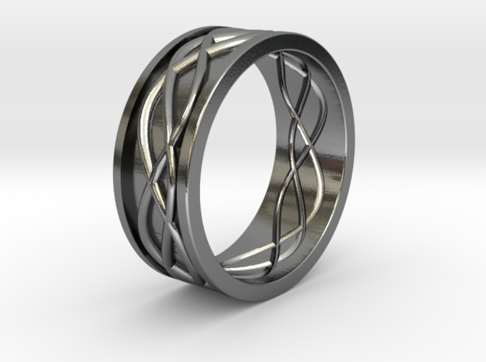 Celtic wedding ring for him 3d printed