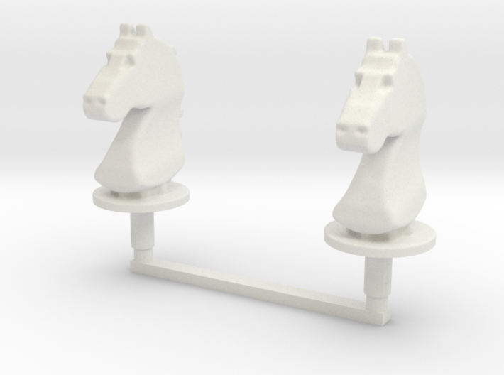 Chess Toppers - 2 Classic Knights 3d printed 