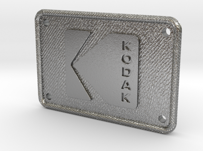 Kodak Logo Patch Textured - Holes 3d printed