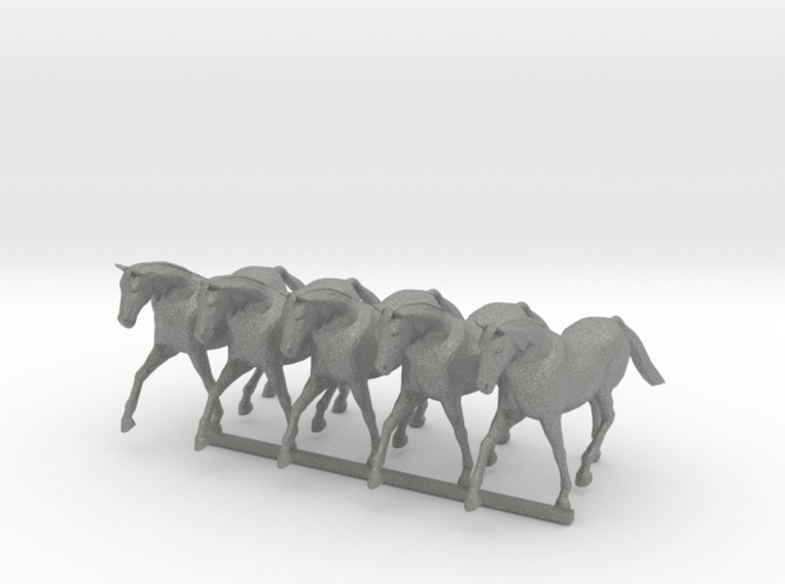 S Scale Trotting Horses 3d printed This is a render not a picture