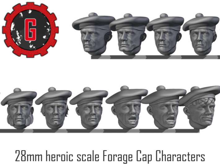 28mm heroic scale Characterful Napoleonic Forage 3d printed