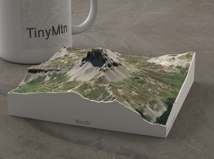Uncompahgre Peak, Colorado, USA, 1:25000 3d printed 