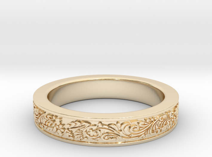 Celtic Wedding Ring 13 3d printed