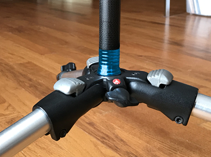 Adapter, Manfrotto tripod base to monopod. 3d printed 