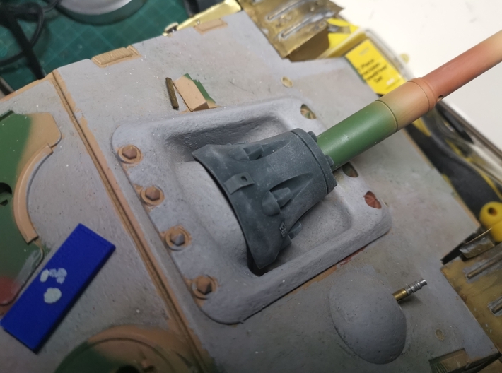 1/16 E75 Jagdpanther Mantlet alternate 3d printed 