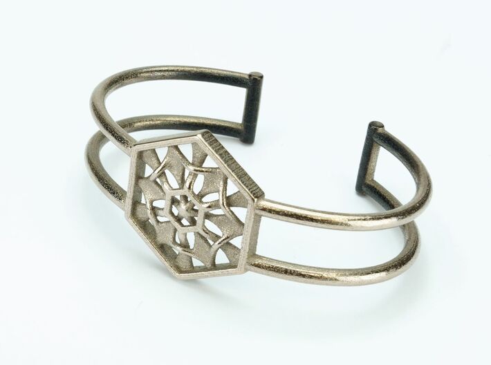 Hexagon bracelet 3d printed 