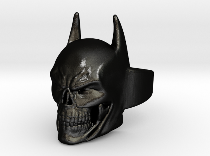 Batman Skull Ring Shapeways (Size 8 US) 3d printed