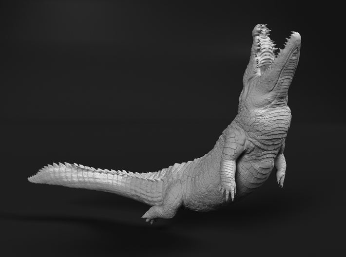 Nile Crocodile 1:45 Attacking in Water 1 3d printed 