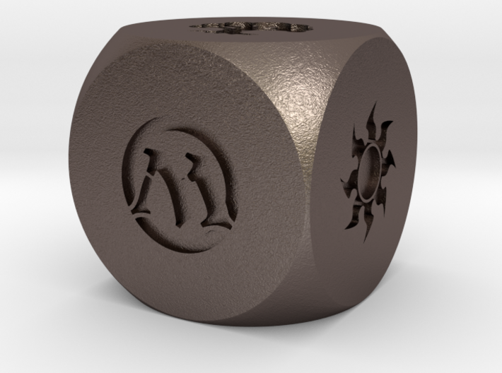 Magic The Gathering Mana D6 Die 14mm Round 3d printed