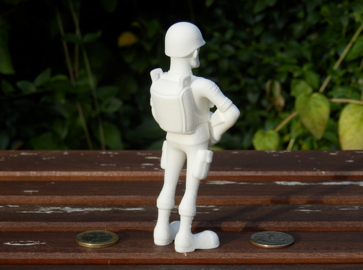 Paratrooper 3d printed 