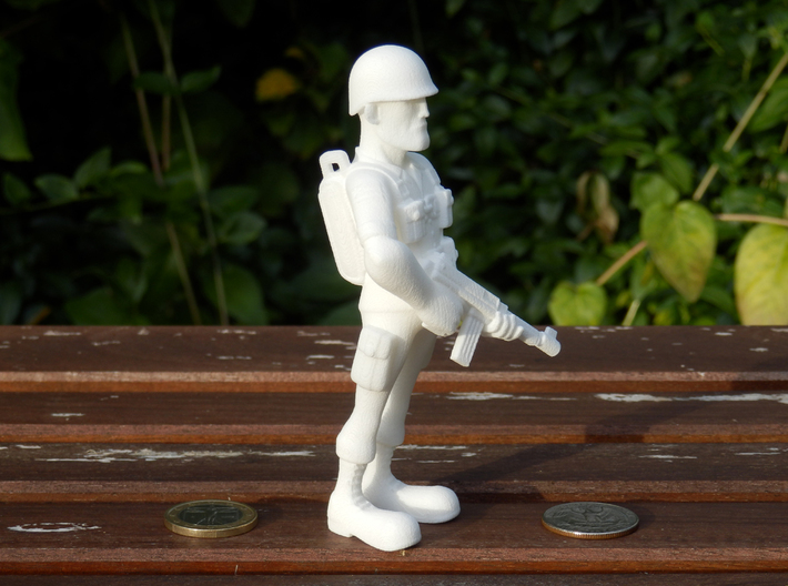 Paratrooper 3d printed 