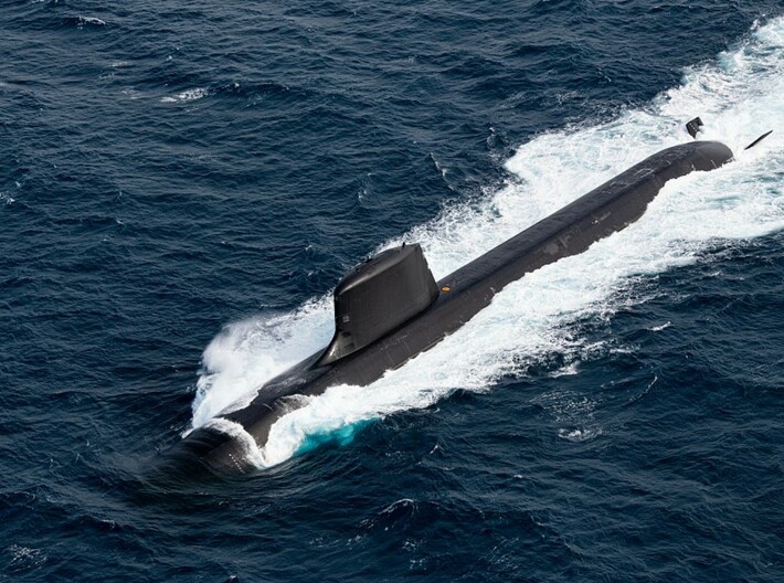 Nameplate Casabianca 3d printed Barracuda-class nuclear-powered attack submarine.