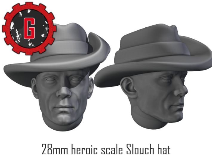 28mm Heroic Scale Slouch hat 3d printed