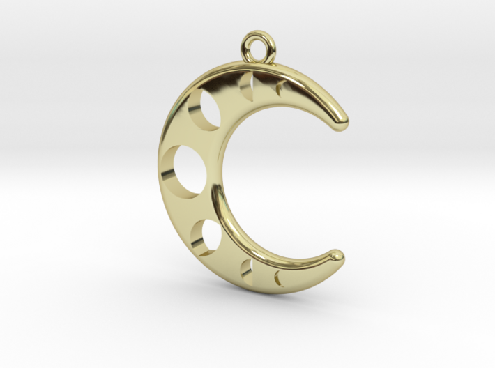 Reaching for the Moon Pendant (Small) 3d printed 