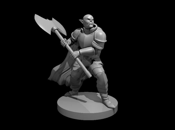 Half Orc Fighter 3d printed