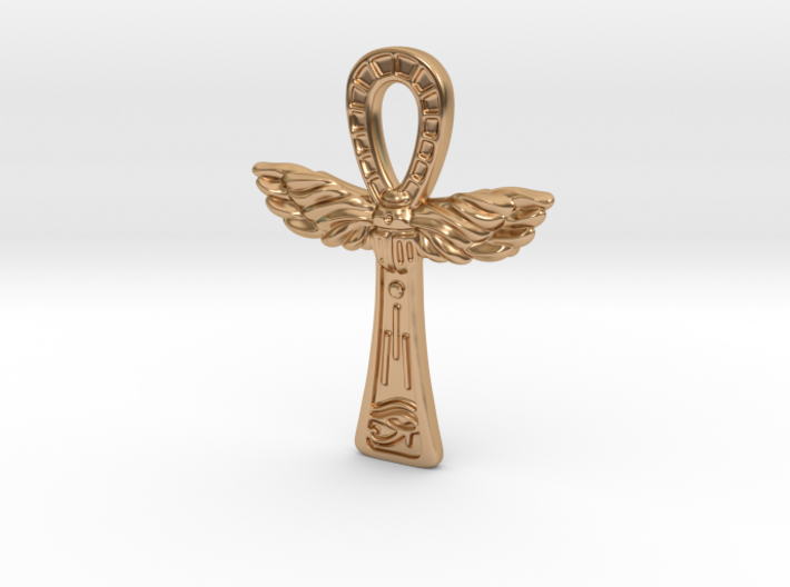 Ankh pendant (Au, Ag, Pt, Bronze, Brass) 3d printed